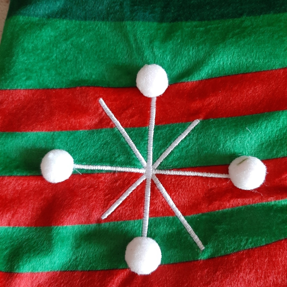 Snowflake Christmas Stocking - Picture 2 of 4
